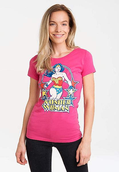 LOGOSHIRT T-Shirt "Print DC Comics Wonder Woman Stars", mit lizenziertem Pr günstig online kaufen