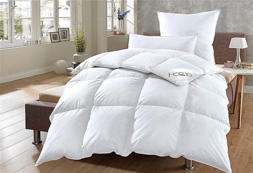 Home affaire Daunenbettdecke + Kopfkissen »Köniz, Bettdecke 135x200&155x220 günstig online kaufen