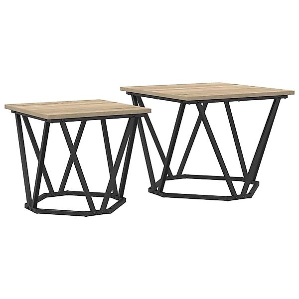 vidaXL Beistelltisch-Set 2 Stk Sonoma Eiche 50 x 50 x 40 cm 868268 günstig online kaufen