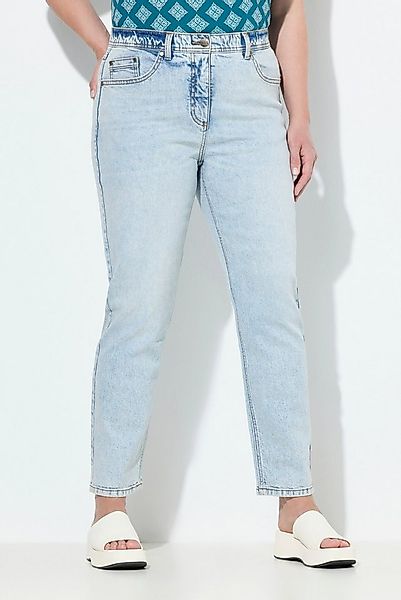 Ulla Popken Regular-fit-Jeans Mom-Jeans modische Waschung 5-Pocket-Schnitt günstig online kaufen