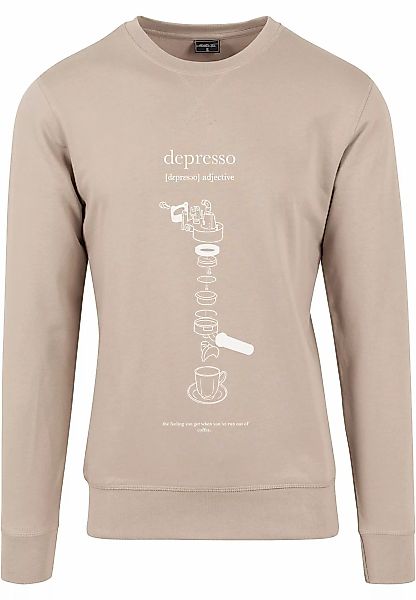 MisterTee Rundhalspullover "MisterTee Herren Depresso Crewneck", (1 tlg.) günstig online kaufen