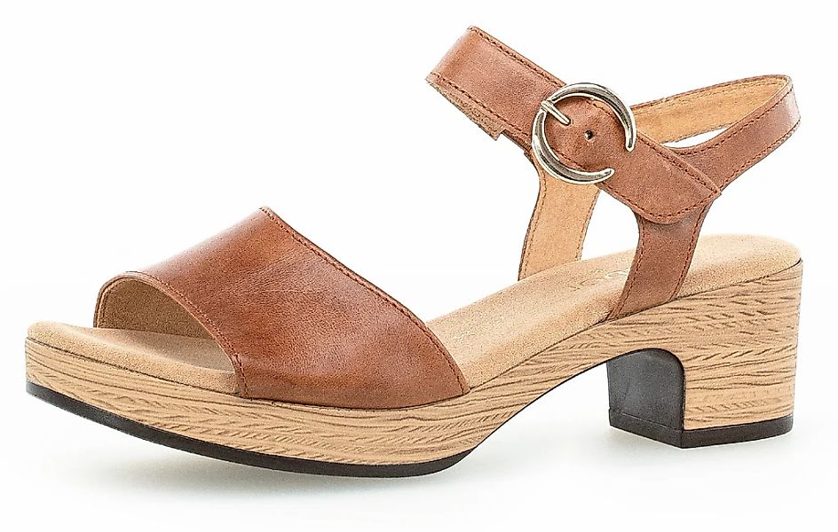 Gabor Sandalette "KRETA", Blockabsatz, Sommerschuh, Sandale mit Zierschnall günstig online kaufen