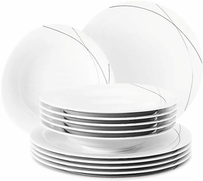 Seltmann Weiden Tafelservice »Teller Set, Geschirr-Set Trio Highline«, (Set günstig online kaufen