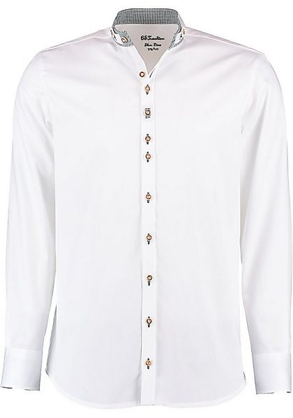 OS Trachten Trachtenhemd Bolapu Langarmhemd mit Stehbundkragen mit Riegel günstig online kaufen