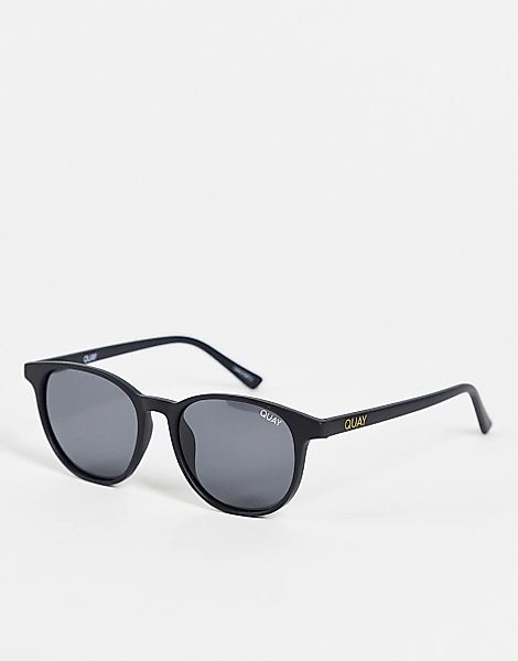 Quay – Sonnenbrille in Mattschwarz günstig online kaufen