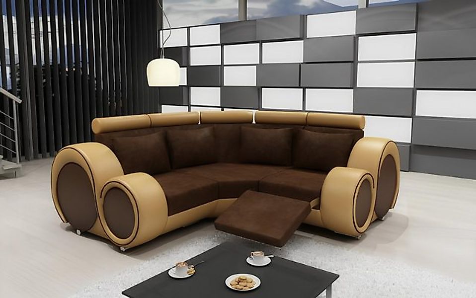 JVmoebel Ecksofa STOFFSOFA WOHNLANDSCHAFT SOFA RELAXFUNKTION COUCH ECKSOFA, günstig online kaufen