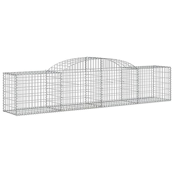 vidaXL Gabionen mit Hochbogen 12 Stk 300x50x60/80 cm Eisen 1671102 günstig online kaufen