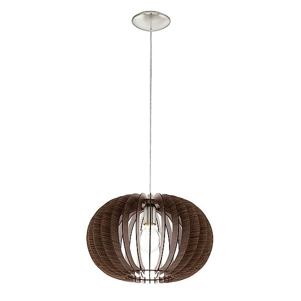 EGLO Pendelleuchte "STELLATO" silber, rund, 60W, günstig online kaufen