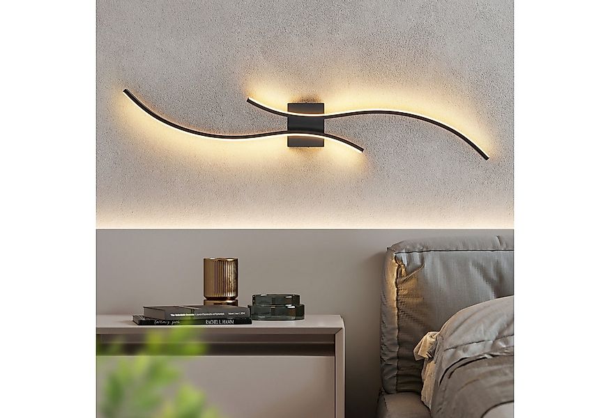 Nettlife LED Wandleuchte Innen Wohnzimmer 100CM Weiß 14W 3000K Modern Welle günstig online kaufen