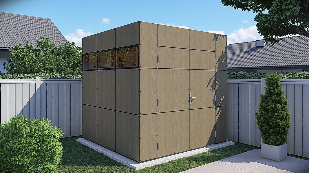 BERTILO Gartenhaus "HPL 1, in verschiedenen Farben", Fassaden-HPL in Archit günstig online kaufen