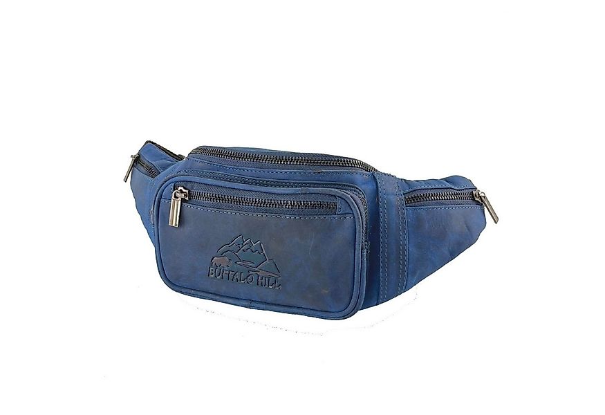 Buffalo Hill Bauchtasche Büffelleder, Vintage Umhängetasche mit Reißverschl günstig online kaufen