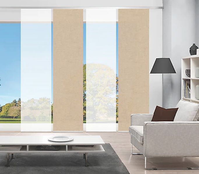 Vision S Schiebegardine »PIVE 4er SET« Paneelwagen 4 Stk. tlg. Schiebevorha günstig online kaufen