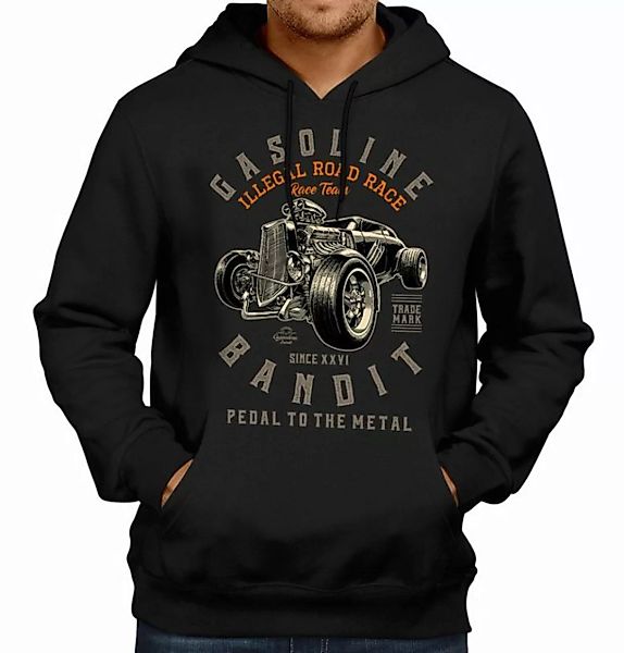 GASOLINE BANDIT® Kapuzensweatshirt im Original Rockabilly Biker Racer Desig günstig online kaufen
