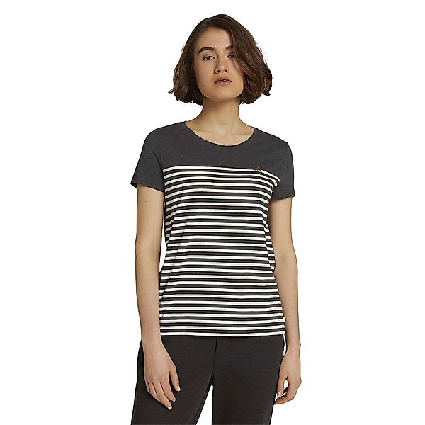 Tom Tailor 1024961 Kurzärmeliges T-shirt M Shale Grey Melange günstig online kaufen