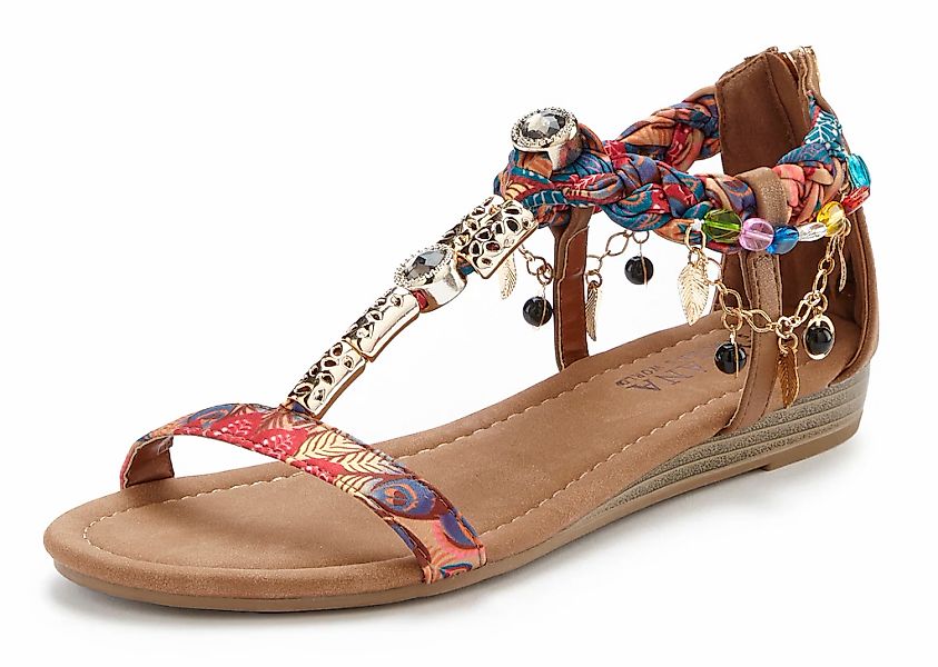 LASCANA Sandale "Sommerschuh, Sandalette,", mit Schmuckkettchen und Schmuck günstig online kaufen