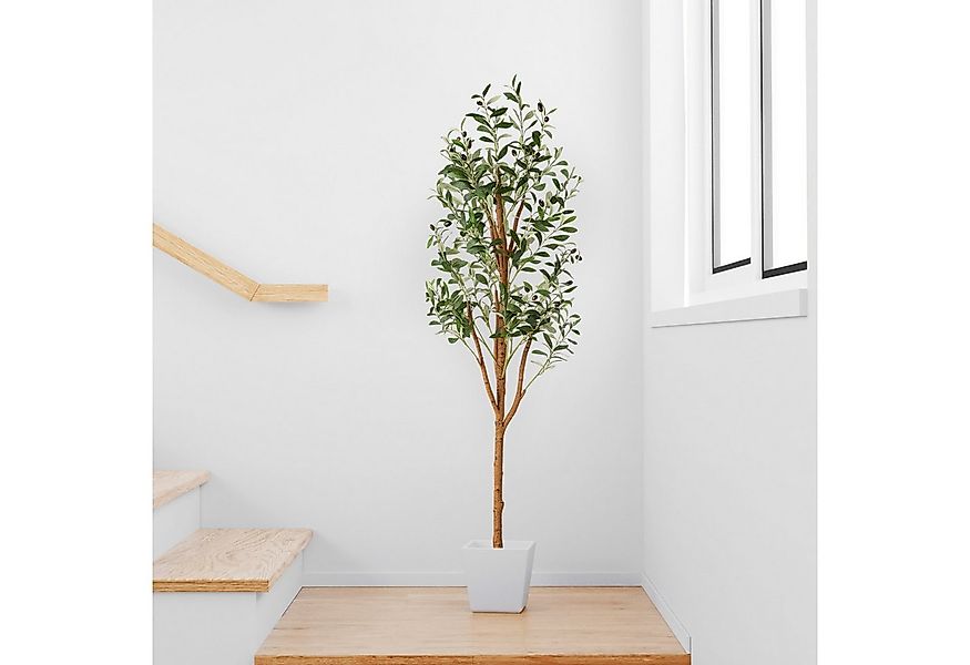 Kunstbaum Künstlicher Olivenbaum, Kunstpflanze Olivenbaum künstlich Olive, günstig online kaufen