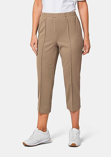 GOLDNER Caprihose Kurzgröße: Trageangenehme 7/8-Rippenhose günstig online kaufen