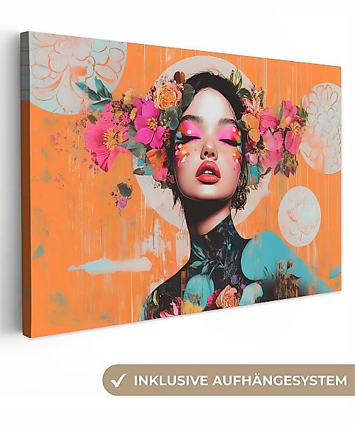 OneMillionCanvasses® Leinwandbild Porträt - Frau - günstig online kaufen
