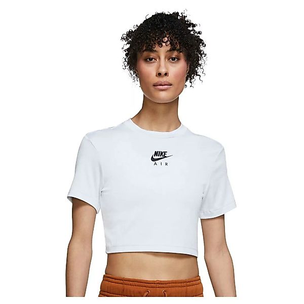 Nike Sportswear Air Crop Kurzarm T-shirt XS Pure Platinum / White / Black günstig online kaufen