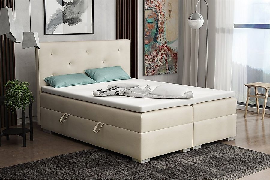 Fun Möbel Boxbett Schlafzimmerbett PADUA in Kunstleder inkl. Bettkästen (in günstig online kaufen