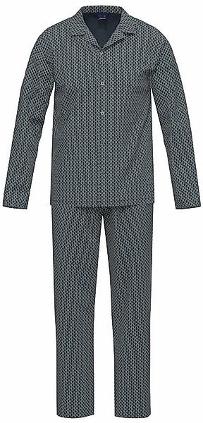 Ammann Schlafanzug Herren Pyjama geknöpft (2 tlg) Baumwolle günstig online kaufen