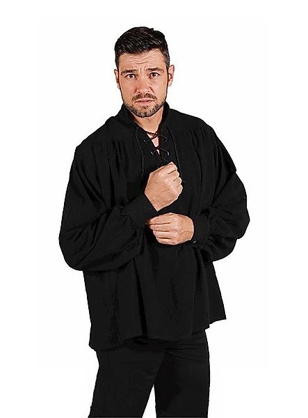 thetru Piraten-Kostüm Schnürhemd schwarz, Mittelalter- und Renaissance-Hemd günstig online kaufen