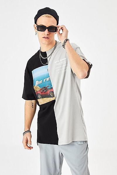 COFI Casuals T-Shirt Herren T-Shirt Oversize Fit Cotton mit 320gsm Baumwoll günstig online kaufen