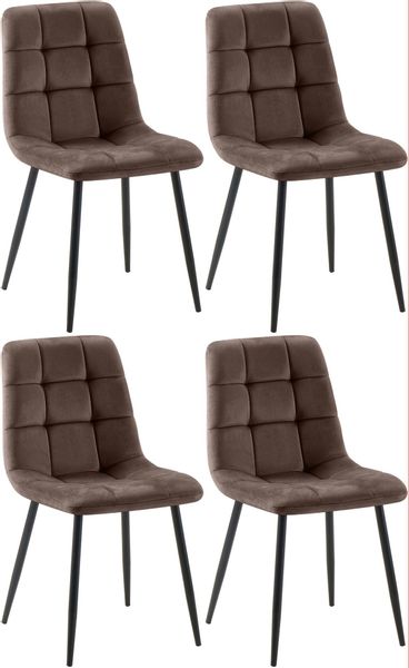 CLP Esszimmerstuhl Antibes (4er Set), Samtbezüge, günstig online kaufen