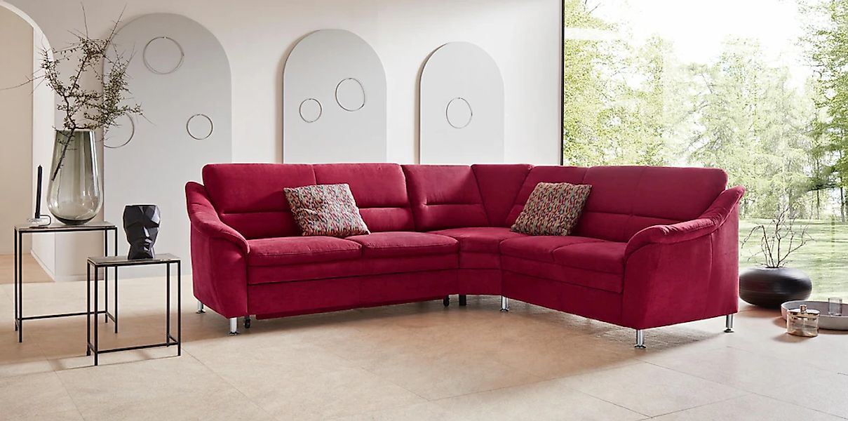 Places of Style Ecksofa Cardoso L-Form, mit Trapezecke für mehr Sitzkomfort günstig online kaufen