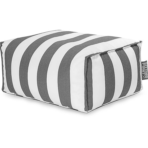 Sitting Point Hocker Santorin Roll 100, Anthrazit Streifen-Muster günstig online kaufen