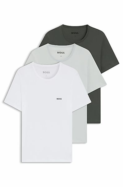 BOSS T-Shirt "TShirtRN 3P Classic" Packung, 3 Stk. tlg. mit BOSS Stickerei günstig online kaufen