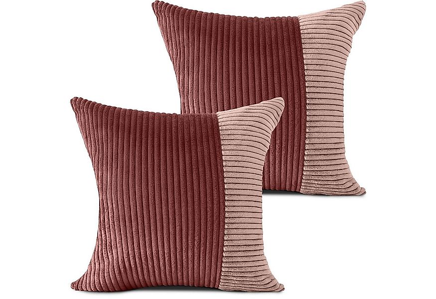 Amilian Dekokissen 2er Set - Kissen mit Füllung & Bezug - Zierkissen Set 2 günstig online kaufen