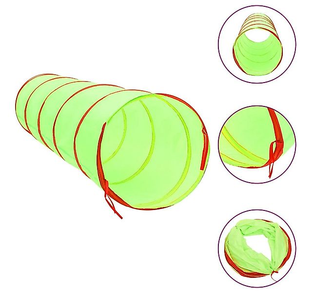 vidaXL Spieltunnel, Hundetunnel für Kinder Grün 175 cm Polyester günstig online kaufen