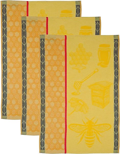 ROSS Geschirrtuch Biene, (Set, 3-tlg), Motivtuch, aus 100% Baumwolle günstig online kaufen