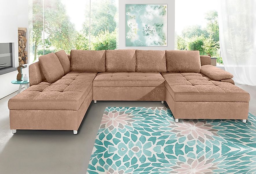 Home affaire "Labene U-Form" wahlweise mit Bettfunktion und Bettkasten günstig online kaufen