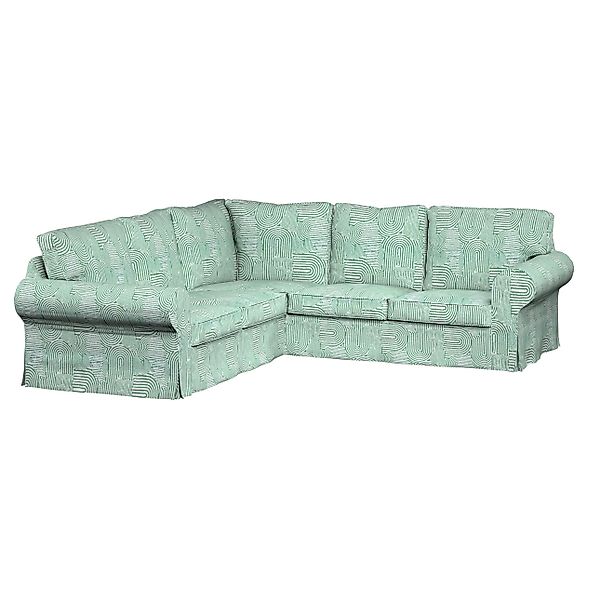 Bezug für Ektorp Ecksofa, mintgrün-ecru, Sofahusse für Ektorp Ecksofa, Cosy günstig online kaufen