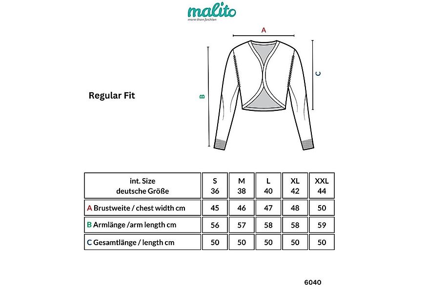 malito more than fashion Jackenblazer malito Damen Blazer ohne Kragen, Sakk günstig online kaufen