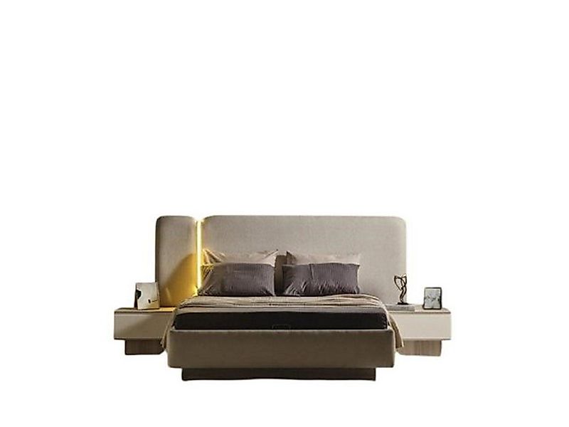 JVmoebel Bett Schlafzimmer Weiß Bett Garnitur Holz Modern Design (1-tlg., B günstig online kaufen