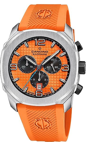 Candino Chronograph Candino Herrenuhr Kautschuk orange, (Chronograph), Herr günstig online kaufen