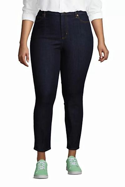 Slim Fit Öko Jeans High Waist in großen Größen, Damen, Größe: 54 Plusgrößen günstig online kaufen