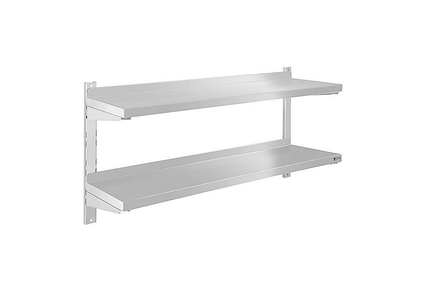 Royal Catering Hängeregal 120 cm Wandbord Gastro doppeltes Wandregal Edelst günstig online kaufen