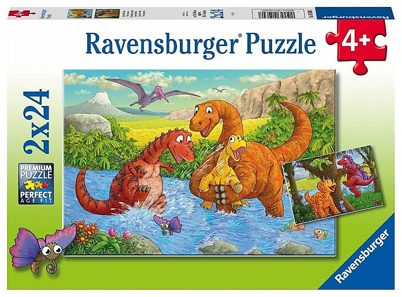 Ravensburger Puzzle Ravensburger Kinderpuzzle - 05030 Spielende Dinos - Puz günstig online kaufen