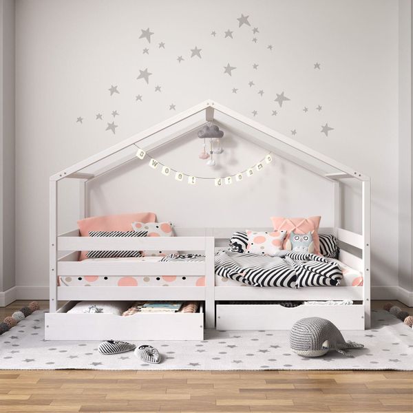 IDIMEX Kinderbett ENA, Hausbett Montessori 90 günstig online kaufen