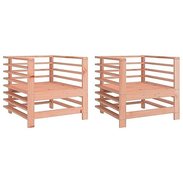 vidaXL Sofaelement Gartenstühle 2 Stk. Massivholz günstig online kaufen