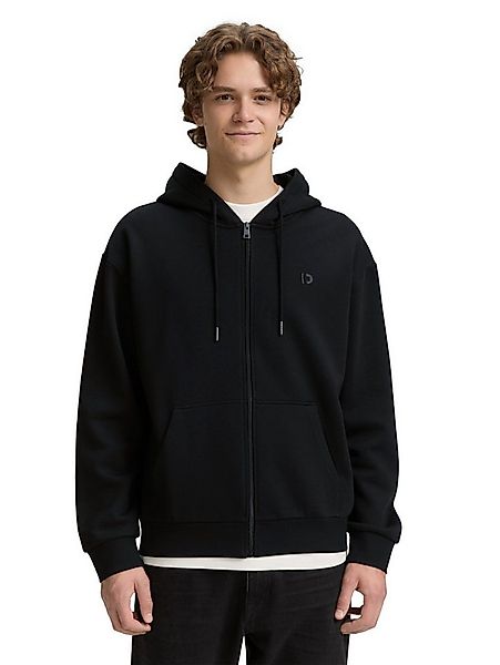 TOM TAILOR Denim Kapuzensweatjacke mit Logostickerei günstig online kaufen