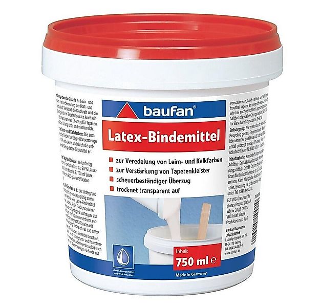 baufan® Latexfarbe Latex-Bindemittel 750 ml für die Versiegelung von Tapete günstig online kaufen