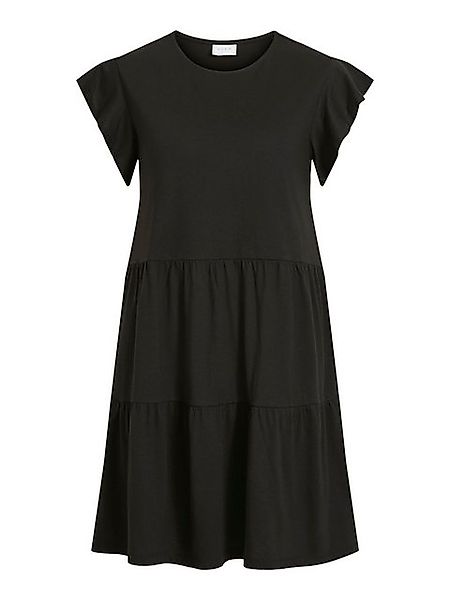 Vila Shirtkleid Kurzärmeliges Volant Design mit Rüschen und Rundhals (kurz) günstig online kaufen