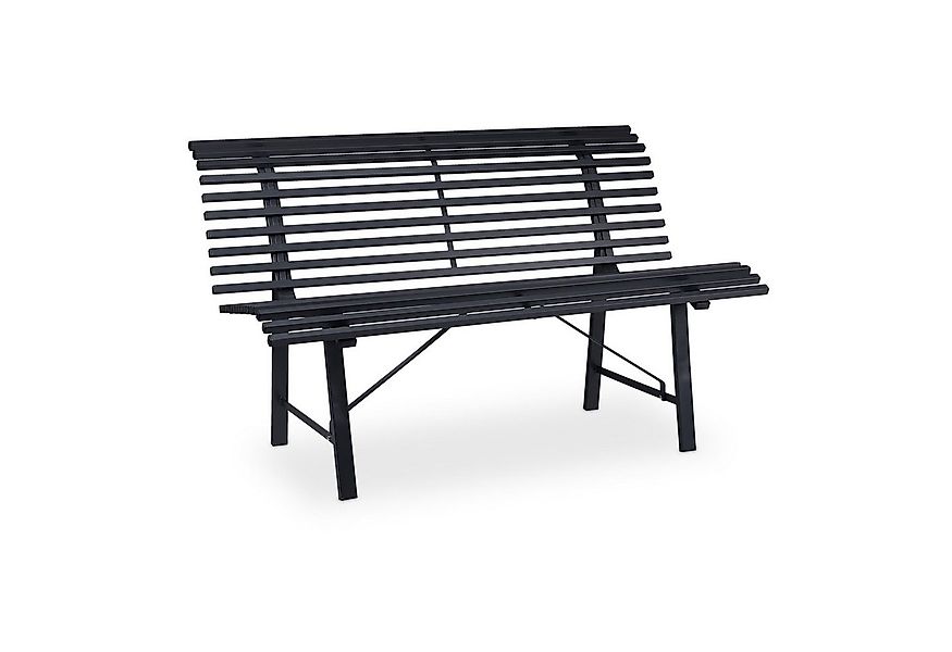relaxdays Gartenbank Stahl anthrazit günstig online kaufen