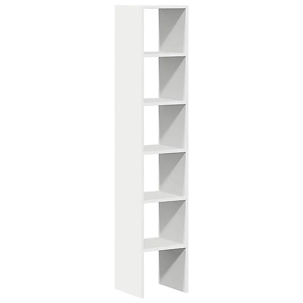 vidaXL Bücherregale 2 Stk Stapelbar Weiß 30x30x80 cm Holzwerkstoff 858804 günstig online kaufen
