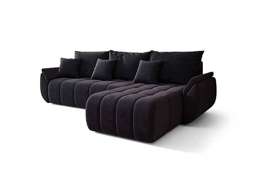 Fun Möbel Ecksofa Schlafsofa Sofa OSAKA in Stoff Monolith, Ottomane Links o günstig online kaufen